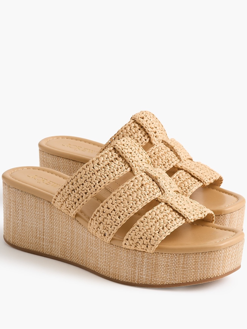 J. Crew Factory Fisherman flat-form wedges